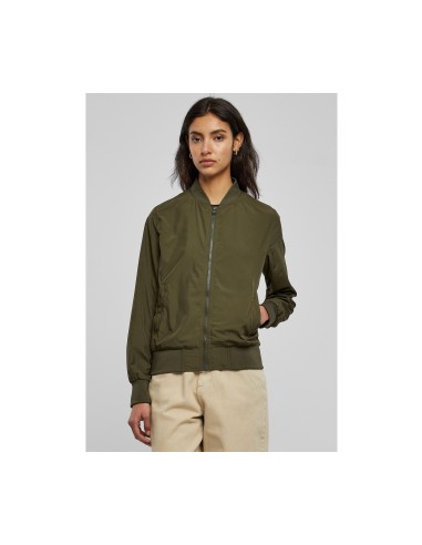 B-BY044-Ladies Nylon Bomber Jacket